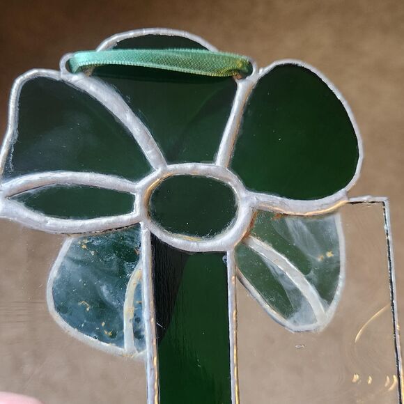 Stained Glass Christmas Sun Catchers Window Ornament Set of 3 Tree Bell Present - Picture 15 of 15